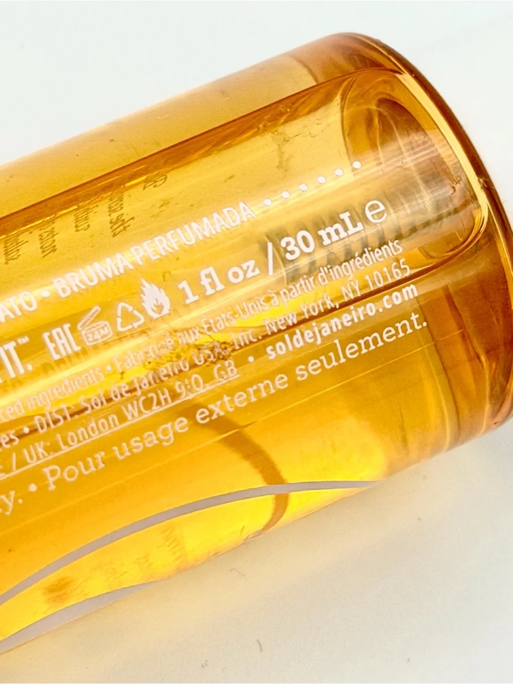 Sol de Janeiro 62 Fragrance Mist in Bright Amber Orange